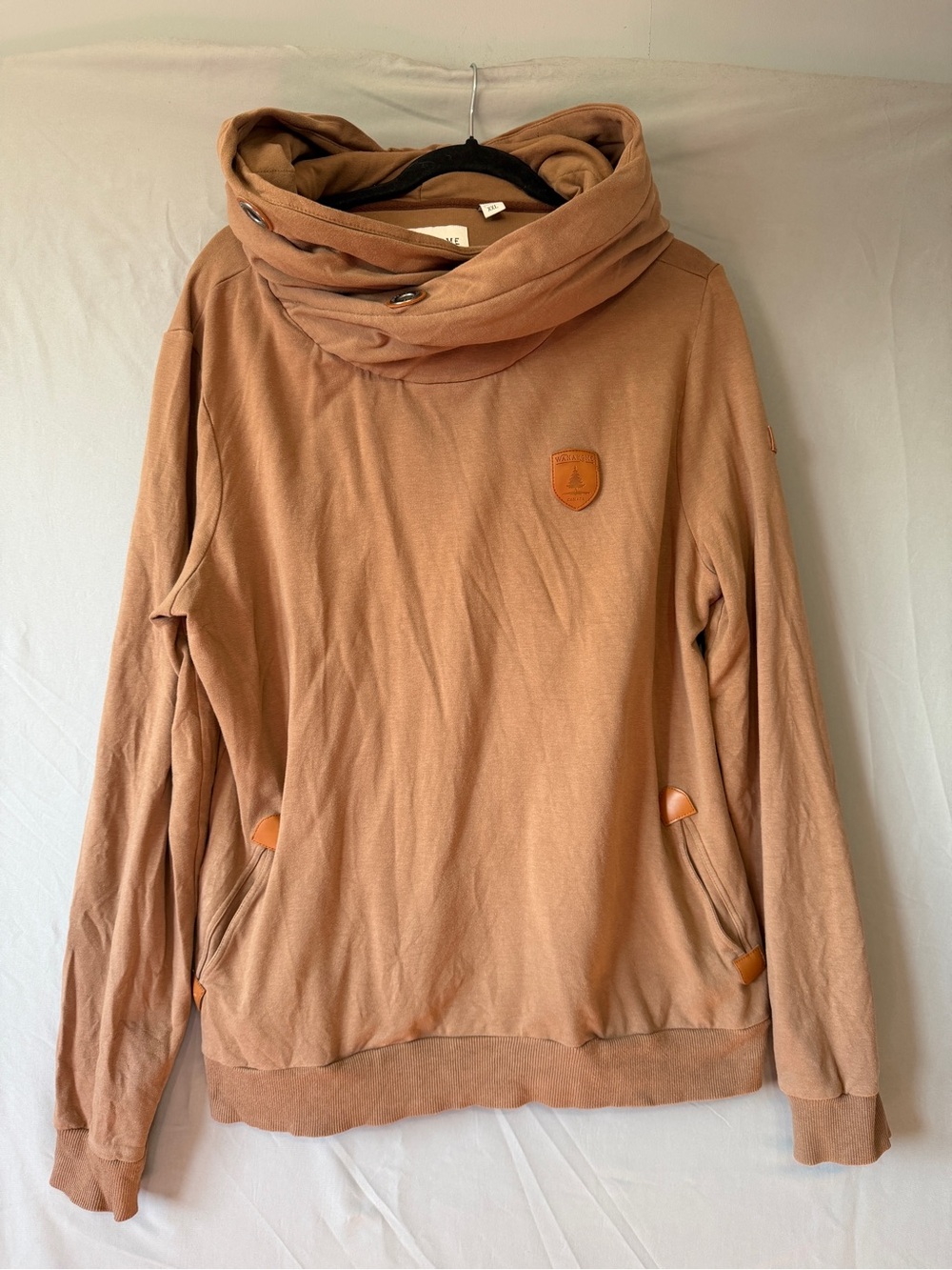Wanakome Womens Luxe Pullover Hoodie XXL Mocha Outdoors Hiking Stretchy READ